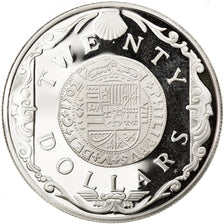 Coin, BRITISH VIRGIN ISLANDS, Elizabeth II, 20 Dollars, 1985, Franklin Mint