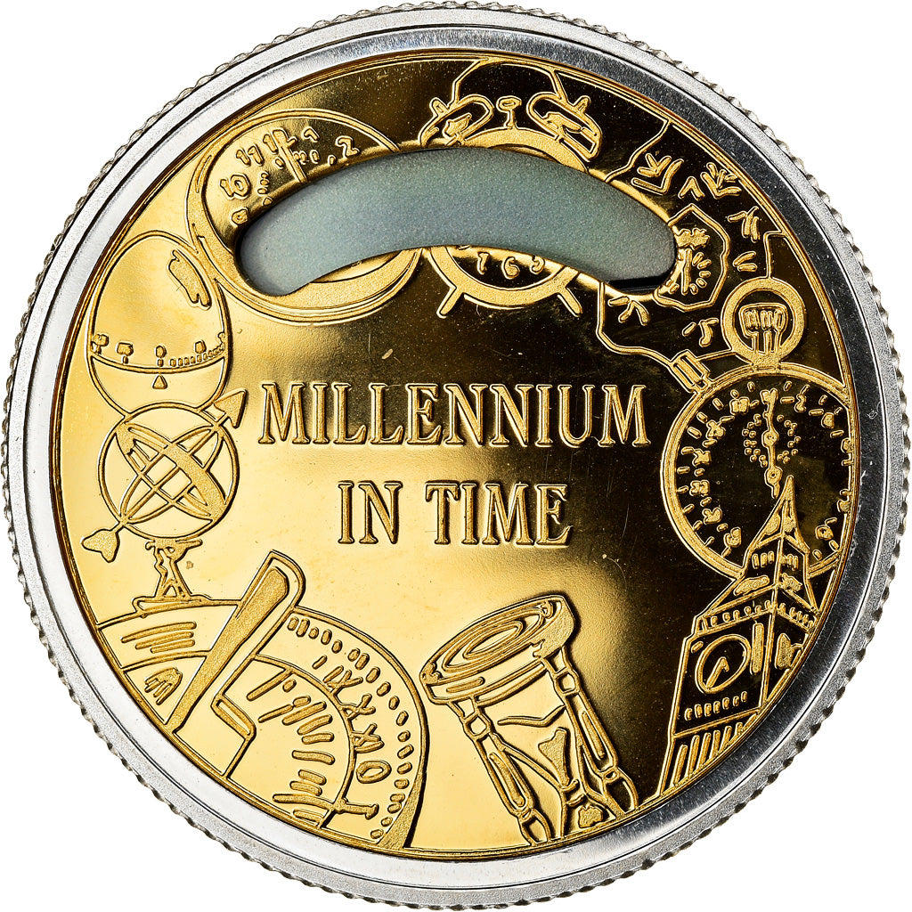 Coin, SAINT THOMAS & PRINCE ISLAND, 1000 Dobras, 1999, Proof, MS(65-70), Silver