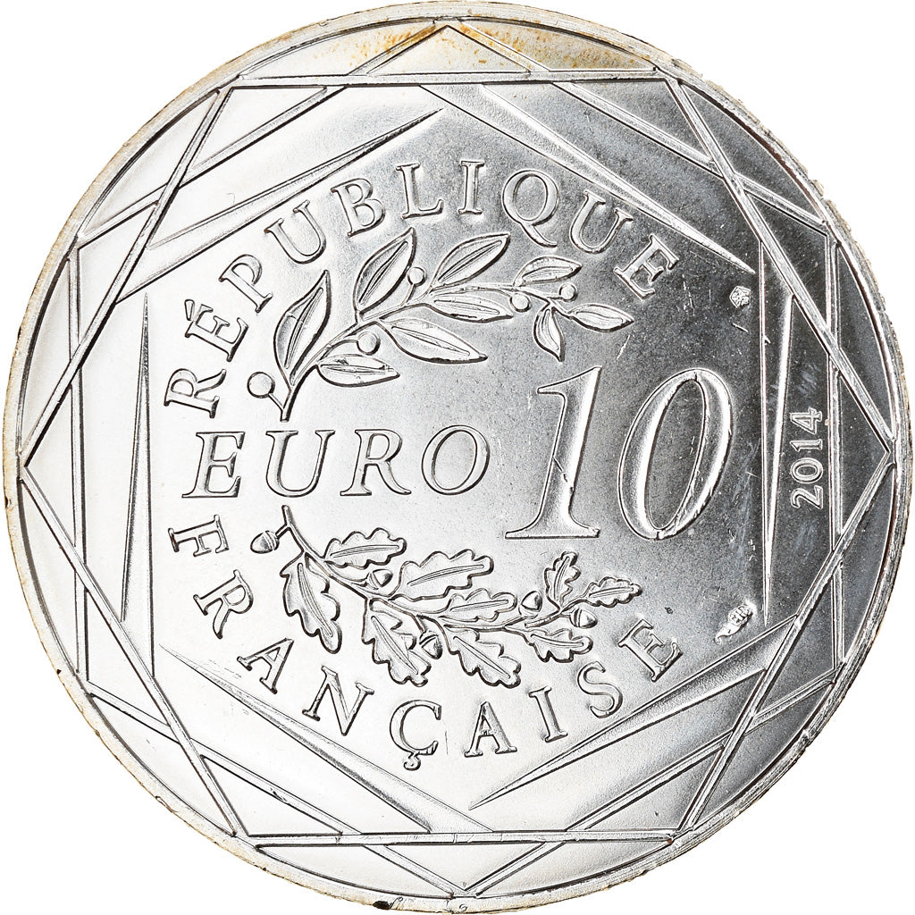 Frankrijk, Sempé - Egalité, 10 Euro, 2014, PR+, Zilver, Gadoury:EU718