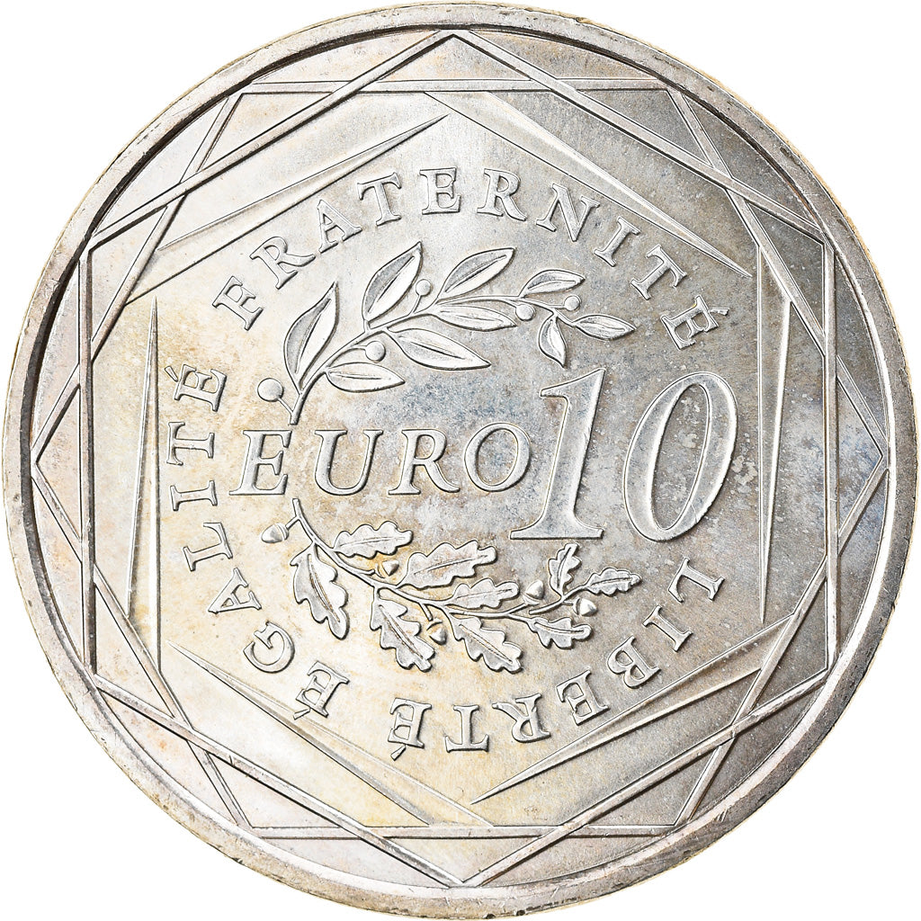 Francia, 10 Euro, Semeuse, 2009, EBC+, Plata, Gadoury:EU337, KM:1580