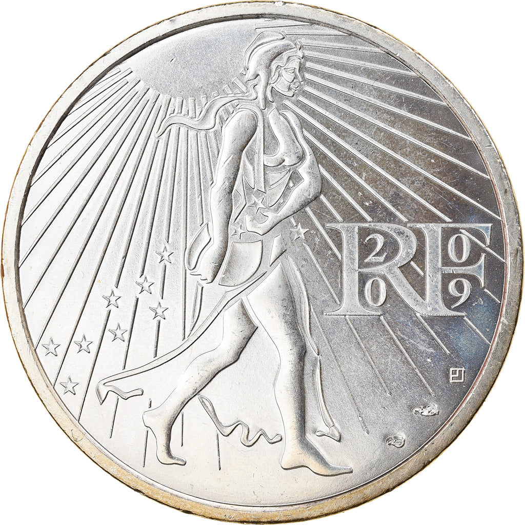 France, 25 Euro, Semeuse, 2009, SPL, Argent, Gadoury:EU338, KM:1581
