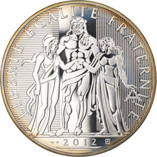 France, 100 Euro, Hercule, 2012, Paris, MS(65-70), Silver, Gadoury:EU517