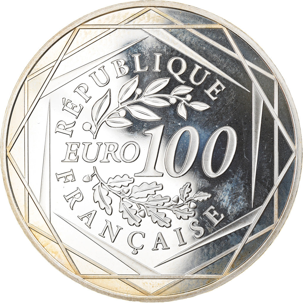 France, 100 Euro, Coq, 2016, MS(65-70), Silver, Gadoury:EU799