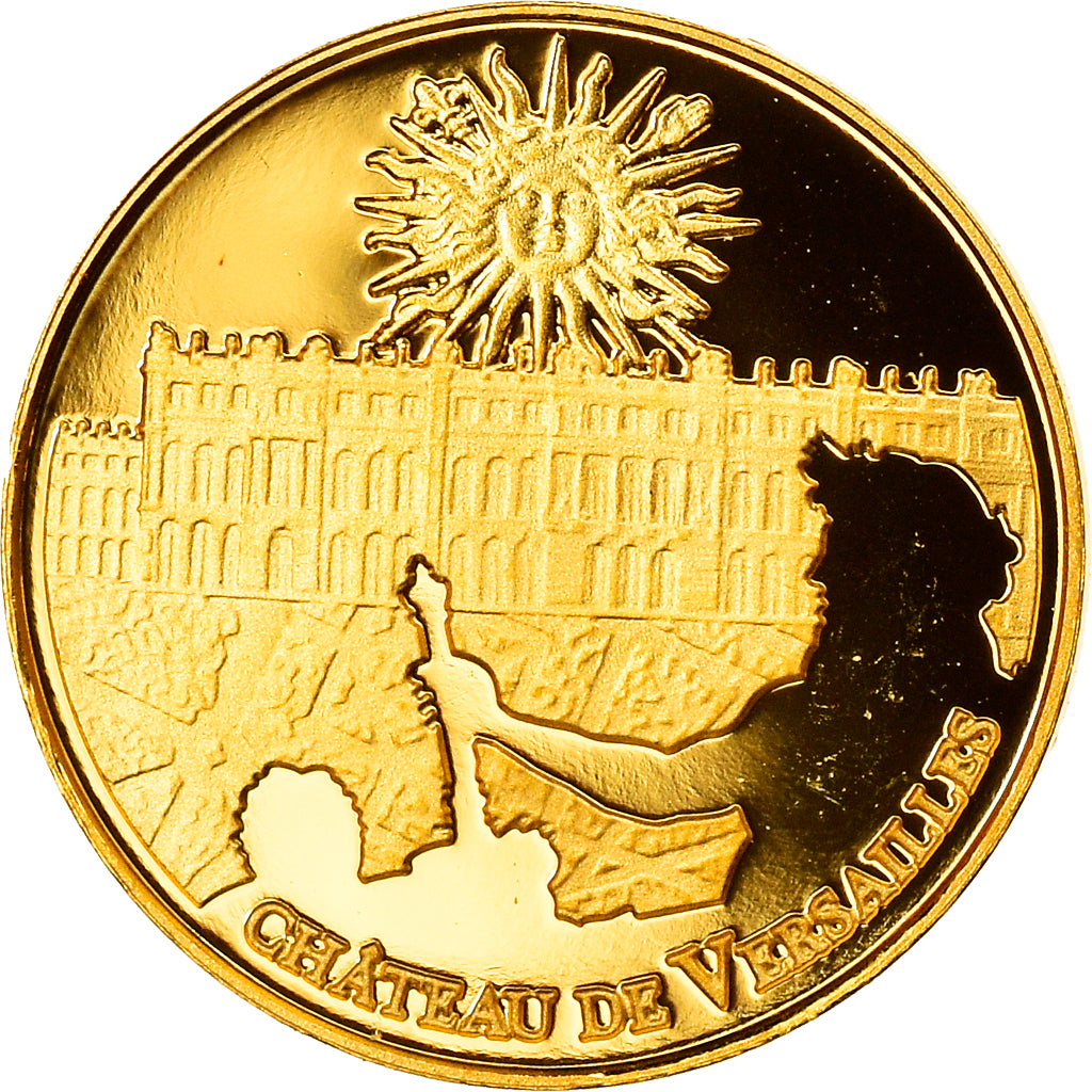 Francia, Château de Versailles, 5 Euro, 2011, Paris, Proof, FDC, Oro, KM:1810
