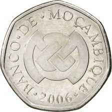 MOZAMBIQUE, Metical, 2006, KM #137, MS(63), Nickel Plated Steel, 21, 5.36