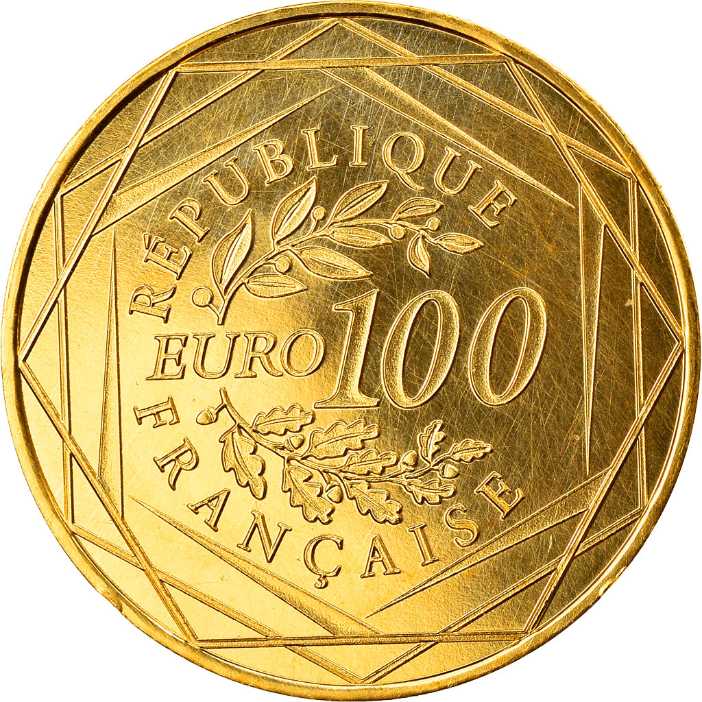 France, 100 Euro, Coq, 2015, Proof, MS(65-70), Gold, Gadoury:EU729a
