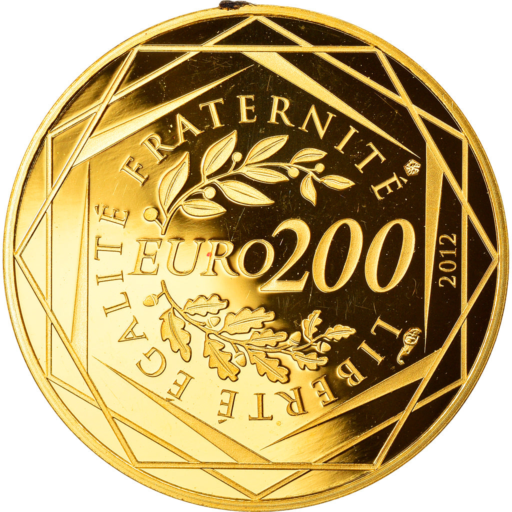 France, 200 Euro, Euro des Régions, 2012, Paris, Proof, MS(65-70), Gold