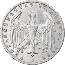 Moneta, GERMANIA, REPUBBLICA DI WEIMAR, 3 Mark, 1922, Berlin, BB+, Alluminio