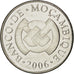 MOZAMBIQUE, 2 Meticais, 2006, KM #138, MS(63), Nickel Plated Steel, 24, 6.06