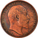 Moneta, Gran Bretagna, Edward VII, 1/2 Penny, 1905, MB+, Bronzo, KM:793.2