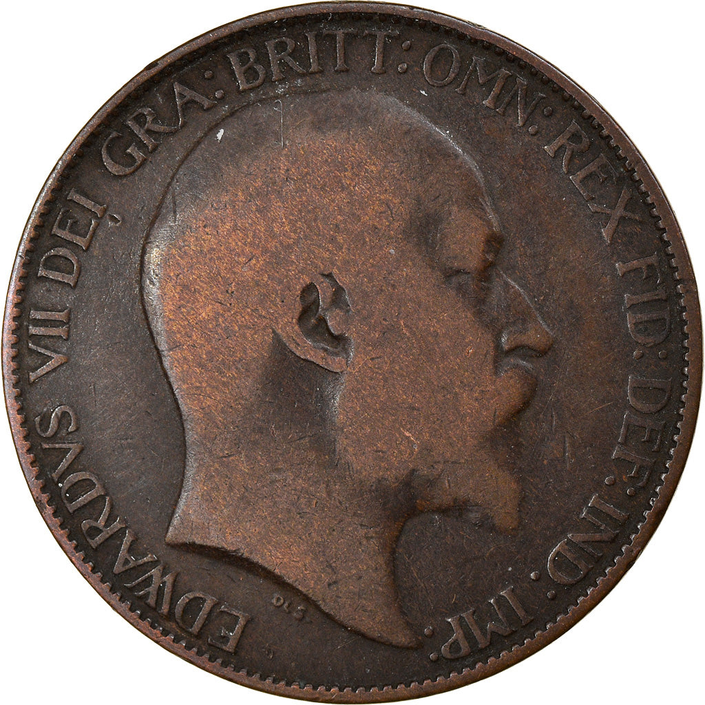 Monnaie, Grande-Bretagne, Edward VII, 1/2 Penny, 1902, TB+, Bronze, KM:793.2