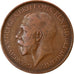 Coin, Great Britain, George V, 1/2 Penny, 1913, EF(40-45), Bronze, KM:809