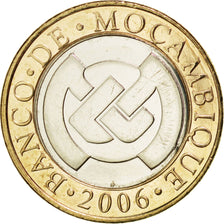 Coin, Mozambique, 10 Meticais, 2006, MS(63), Bi-Metallic, KM:140