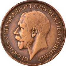 Monnaie, Grande-Bretagne, George V, 1/2 Penny, 1915, TB+, Bronze, KM:809