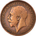 Monnaie, Grande-Bretagne, George V, 1/2 Penny, 1915, TB+, Bronze, KM:809