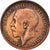 Monnaie, Grande-Bretagne, George V, 1/2 Penny, 1921, TB+, Bronze, KM:809