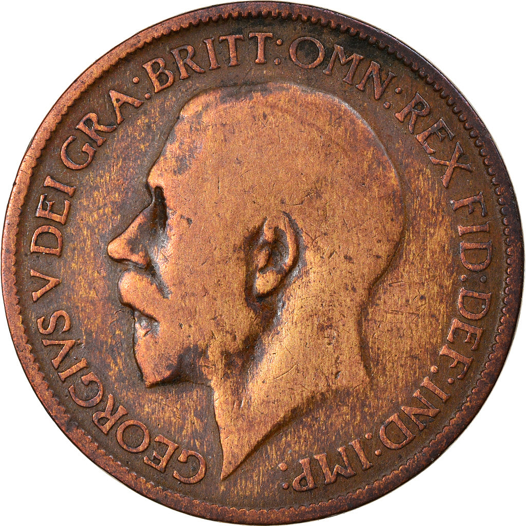 Münze, Großbritannien, George V, 1/2 Penny, 1922, S, Bronze, KM:809