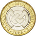 MOZAMBIQUE, 10 Meticais, 2006, KM #140, MS(63), Bi-Metallic, 25, 7.46
