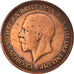 Coin, Great Britain, George V, 1/2 Penny, 1933, VF(30-35), Bronze, KM:837
