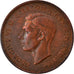 Coin, Great Britain, George VI, Farthing, 1945, AU(50-53), Bronze, KM:843