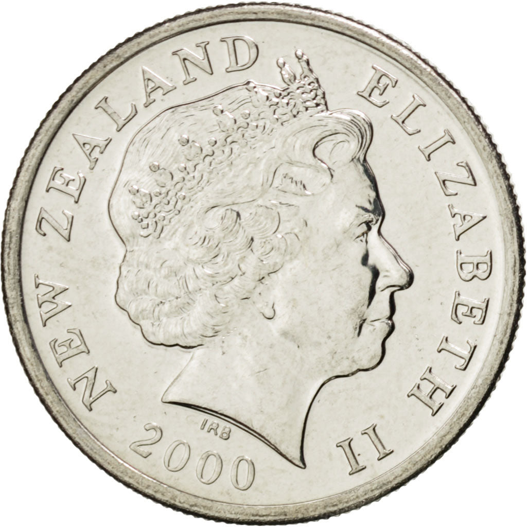NEW ZEALAND, 5 Cents, 2000, KM #116, MS(63), Copper-Nickel, 19.43, 2.83