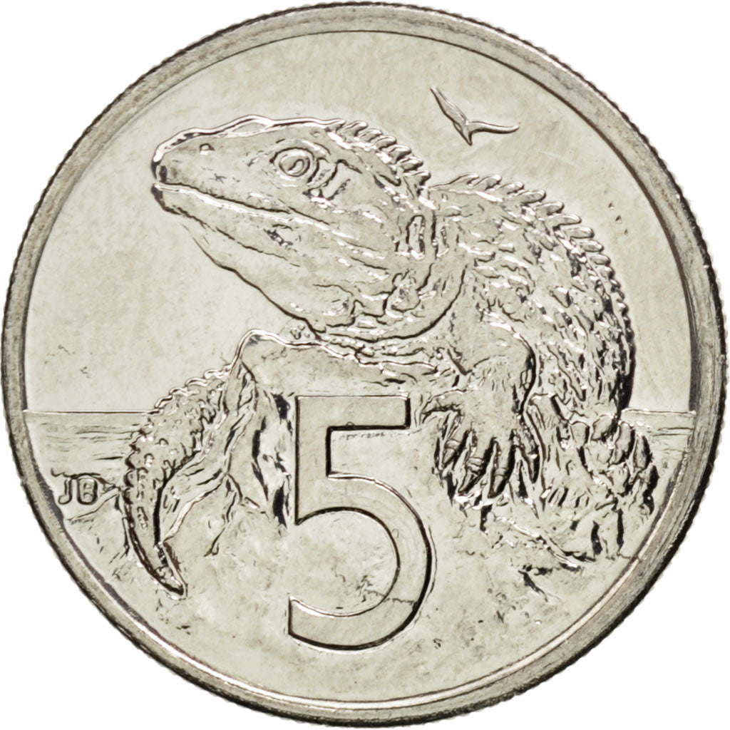 NEW ZEALAND, 5 Cents, 2000, KM #116, MS(63), Copper-Nickel, 19.43, 2.83