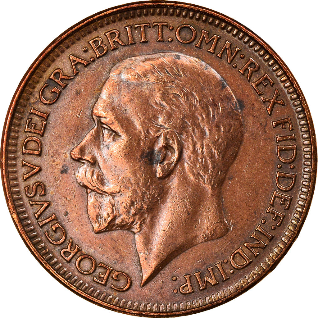 Coin, Great Britain, George V, Farthing, 1926, AU(50-53), Bronze, KM:825