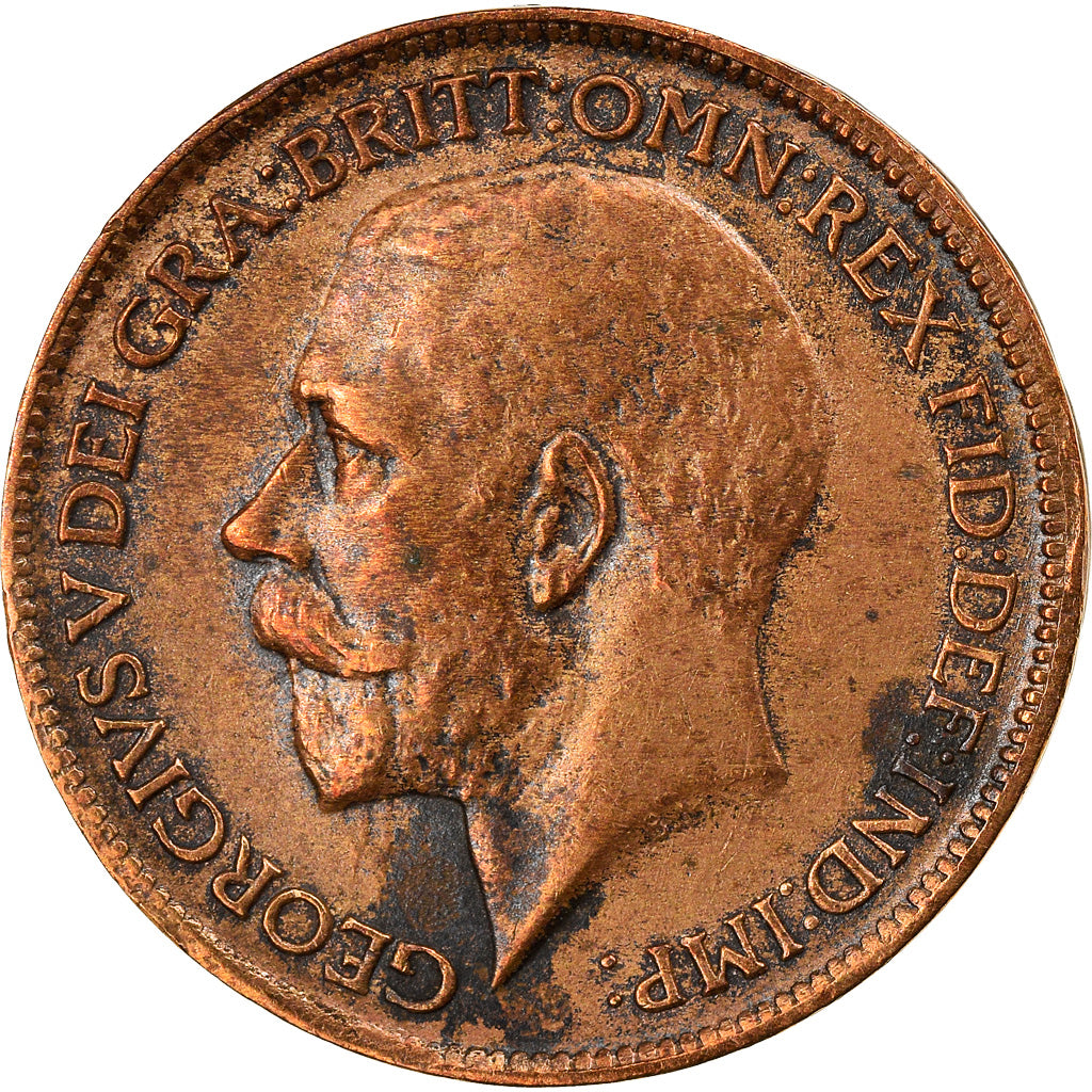 Coin, Great Britain, George V, Farthing, 1911, EF(40-45), Bronze, KM:808.1