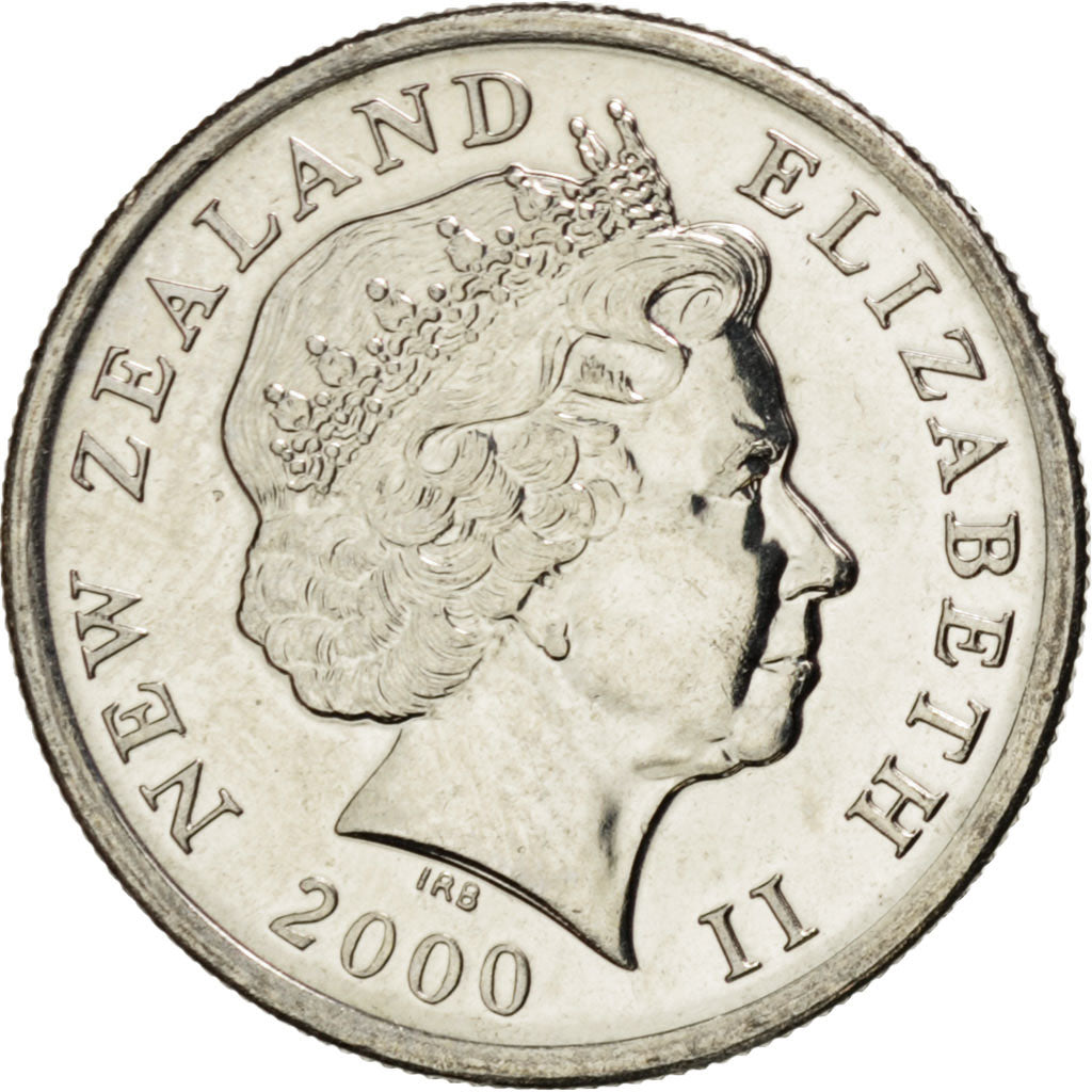 NEW ZEALAND, 5 Cents, 2000, KM #116, MS(63), Copper-Nickel, 19.43, 2.79