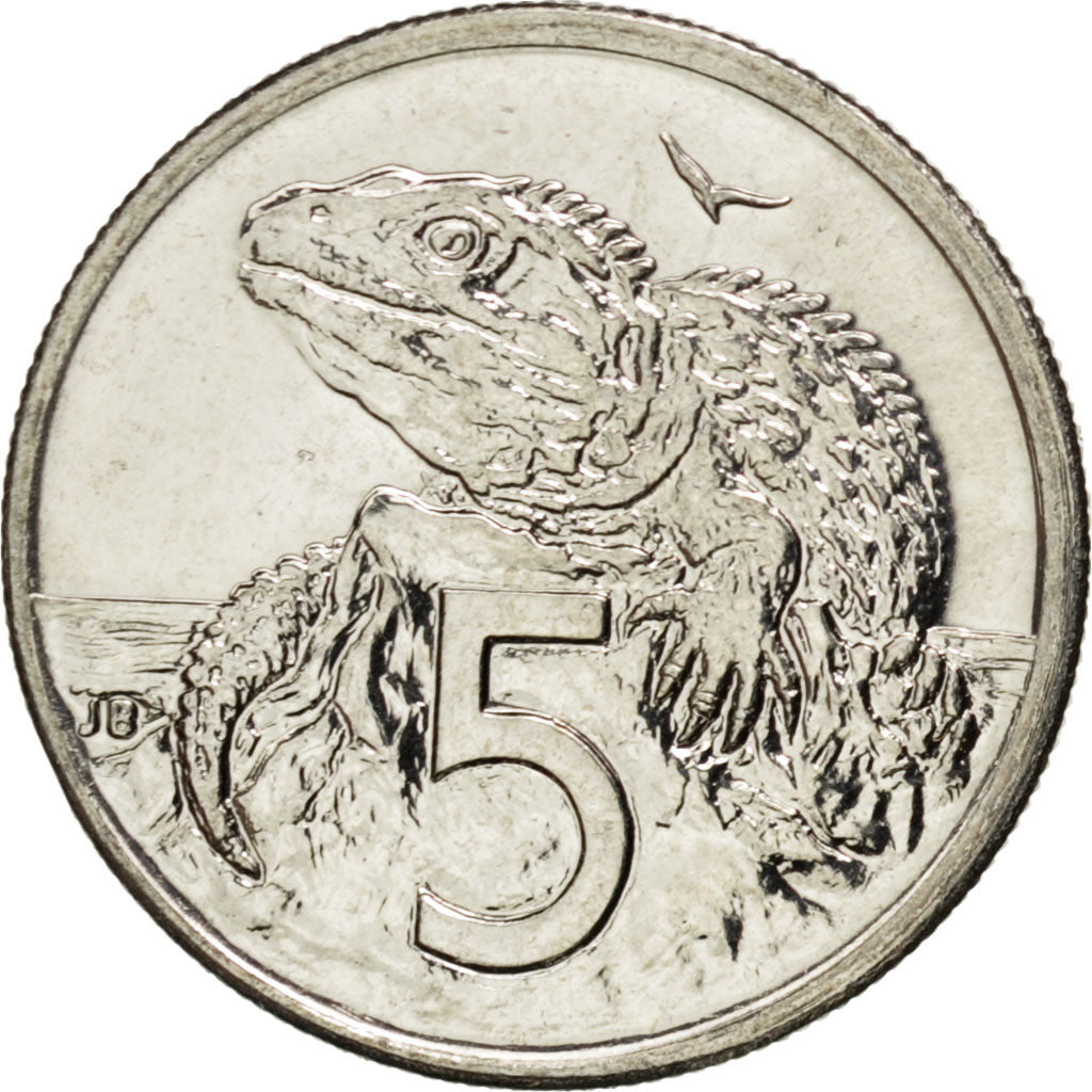 NEW ZEALAND, 5 Cents, 2000, KM #116, MS(63), Copper-Nickel, 19.43, 2.79