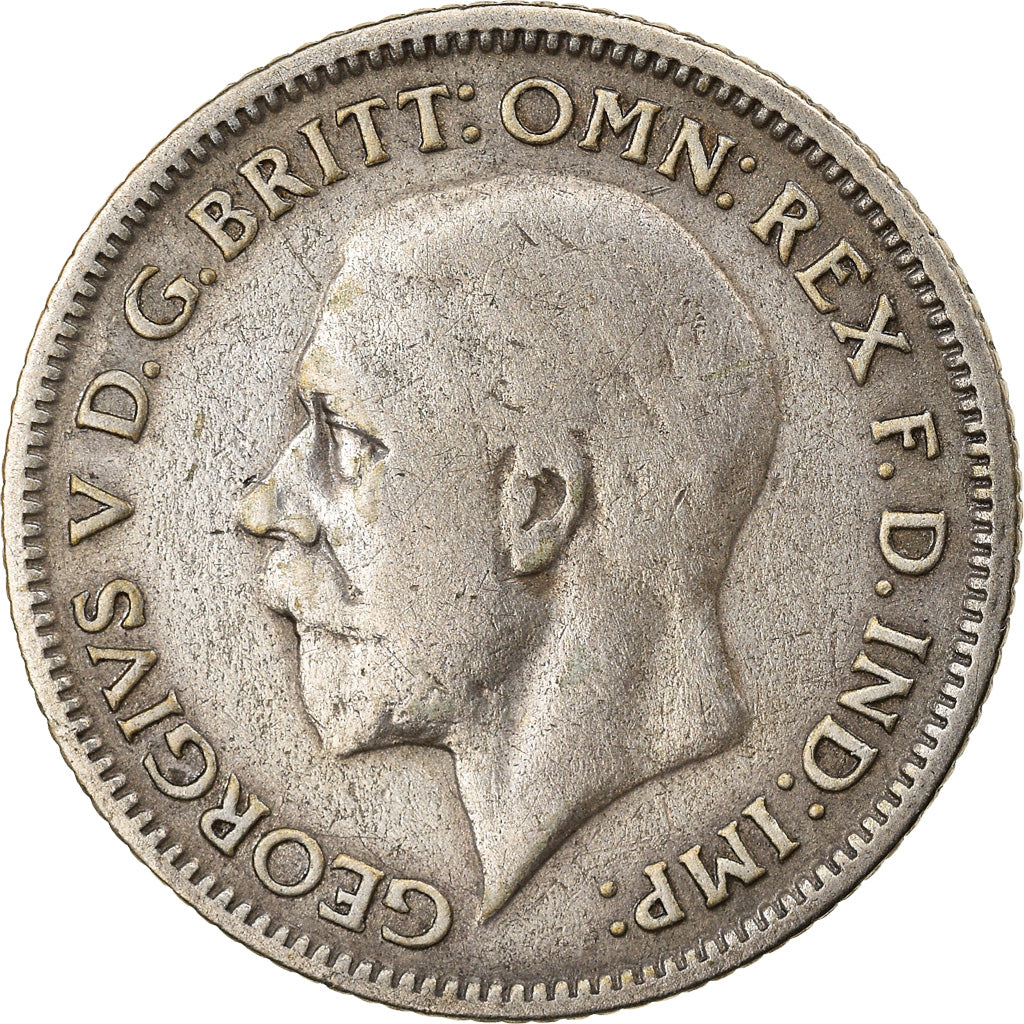 Coin, Great Britain, George V, 6 Pence, 1930, EF(40-45), Silver, KM:832