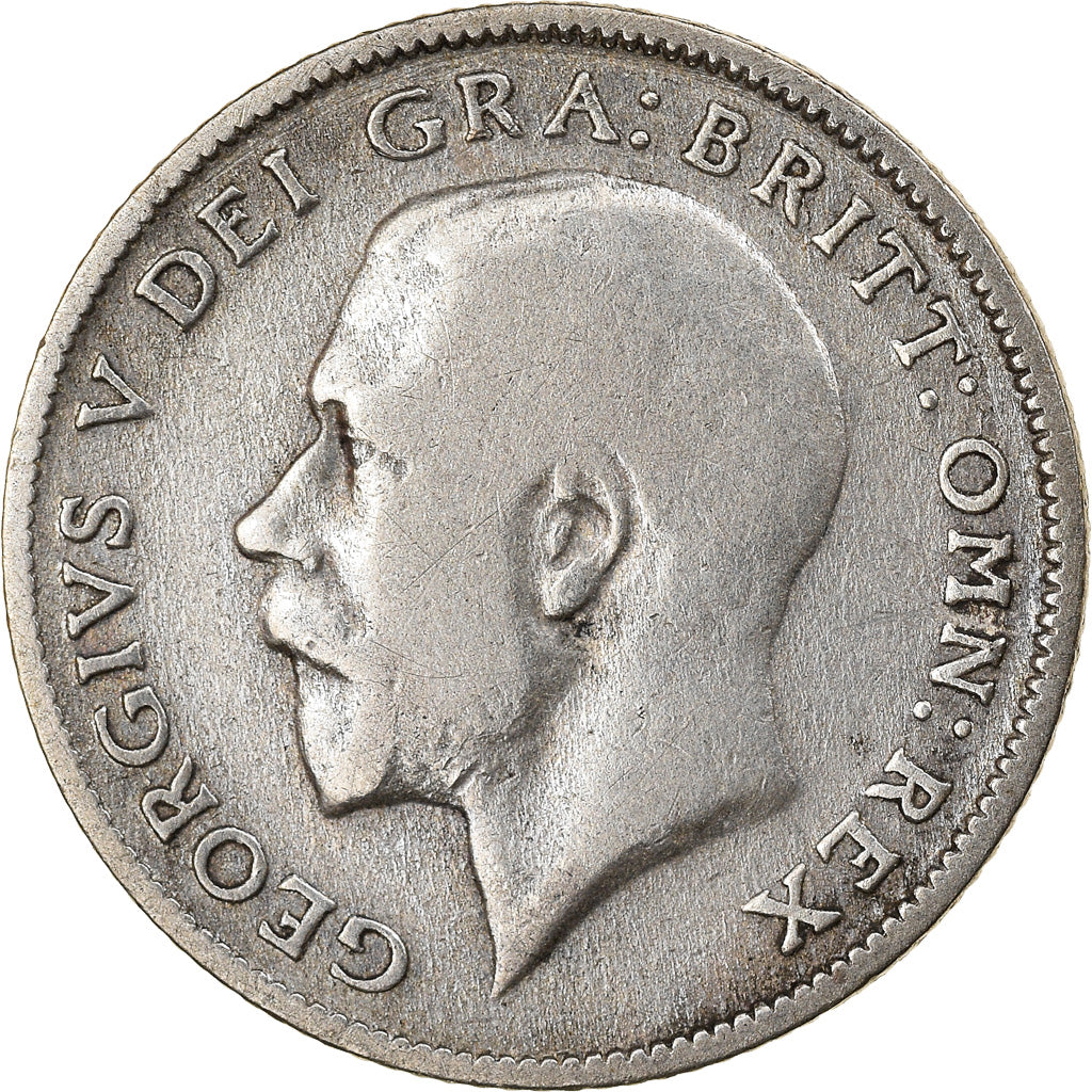 Coin, Great Britain, George V, 6 Pence, 1921, VF(30-35), Silver, KM:815a.1