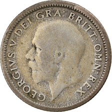 Coin, Great Britain, George V, 6 Pence, 1927, VF(30-35), Silver, KM:828