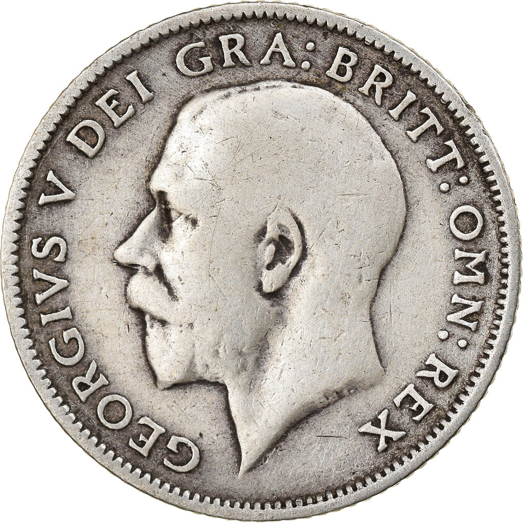 Coin, Great Britain, George V, 6 Pence, 1915, VF(30-35), Silver, KM:815