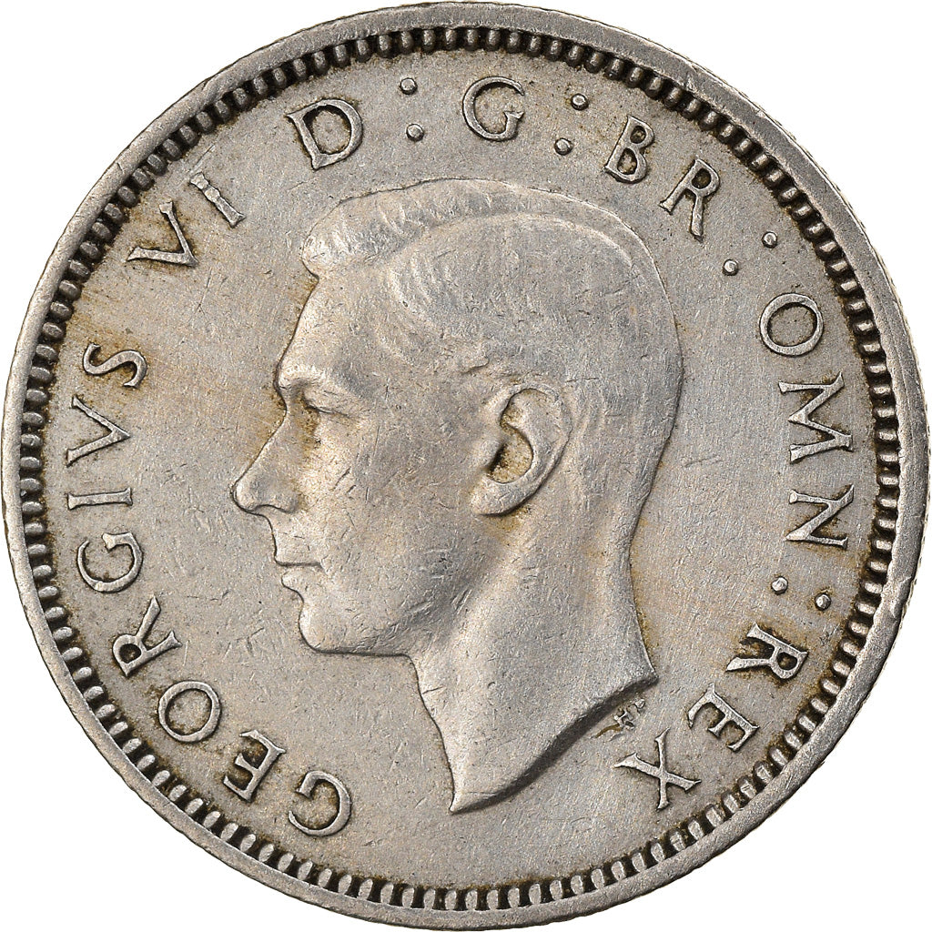 Coin, Great Britain, George VI, 6 Pence, 1948, EF(40-45), Copper-nickel, KM:862