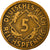 Moneta, NIEMCY, REP. WEIMARSKA, 5 Reichspfennig, 1924, Karlsruhe, EF(40-45)