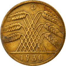 Moneda, ALEMANIA - REPÚBLICA DE WEIMAR, 10 Reichspfennig, 1930, Munich, MBC