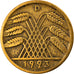 Moneda, ALEMANIA - REPÚBLICA DE WEIMAR, 10 Rentenpfennig, 1923, Munich, MBC