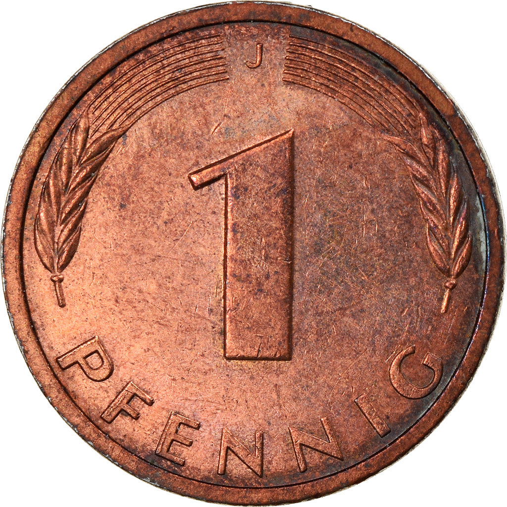 Münze, Bundesrepublik Deutschland, Pfennig, 1983, Hambourg, SS, Copper Plated
