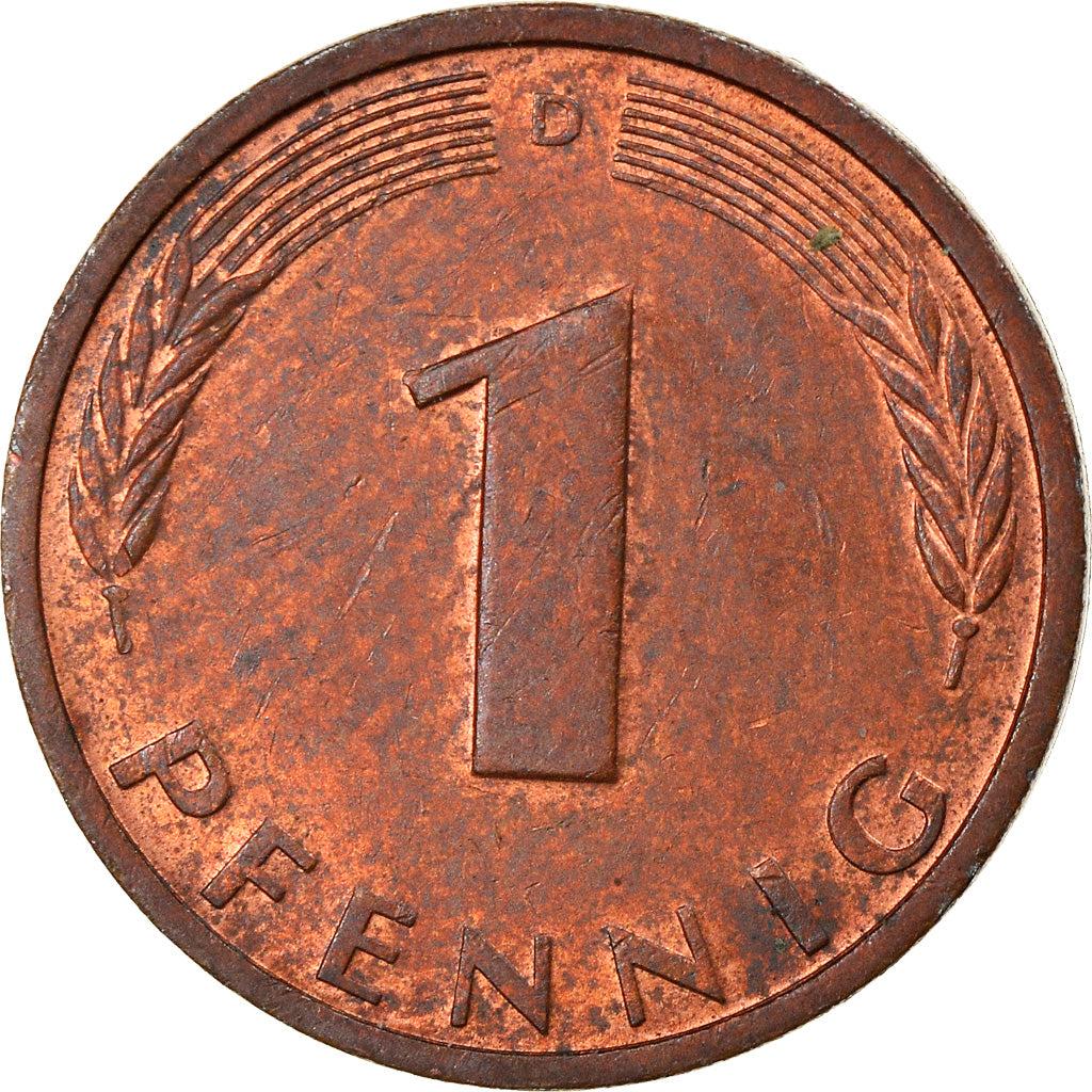 Münze, Bundesrepublik Deutschland, Pfennig, 1988, Munich, SS, Copper Plated