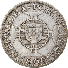 Coin, Mozambique, 20 Escudos, 1966, EF(40-45), Silver, KM:80a