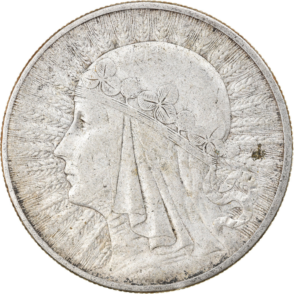 Münze, Polen, 10 Zlotych, 1932, Warsaw, SS, Silber, KM:22