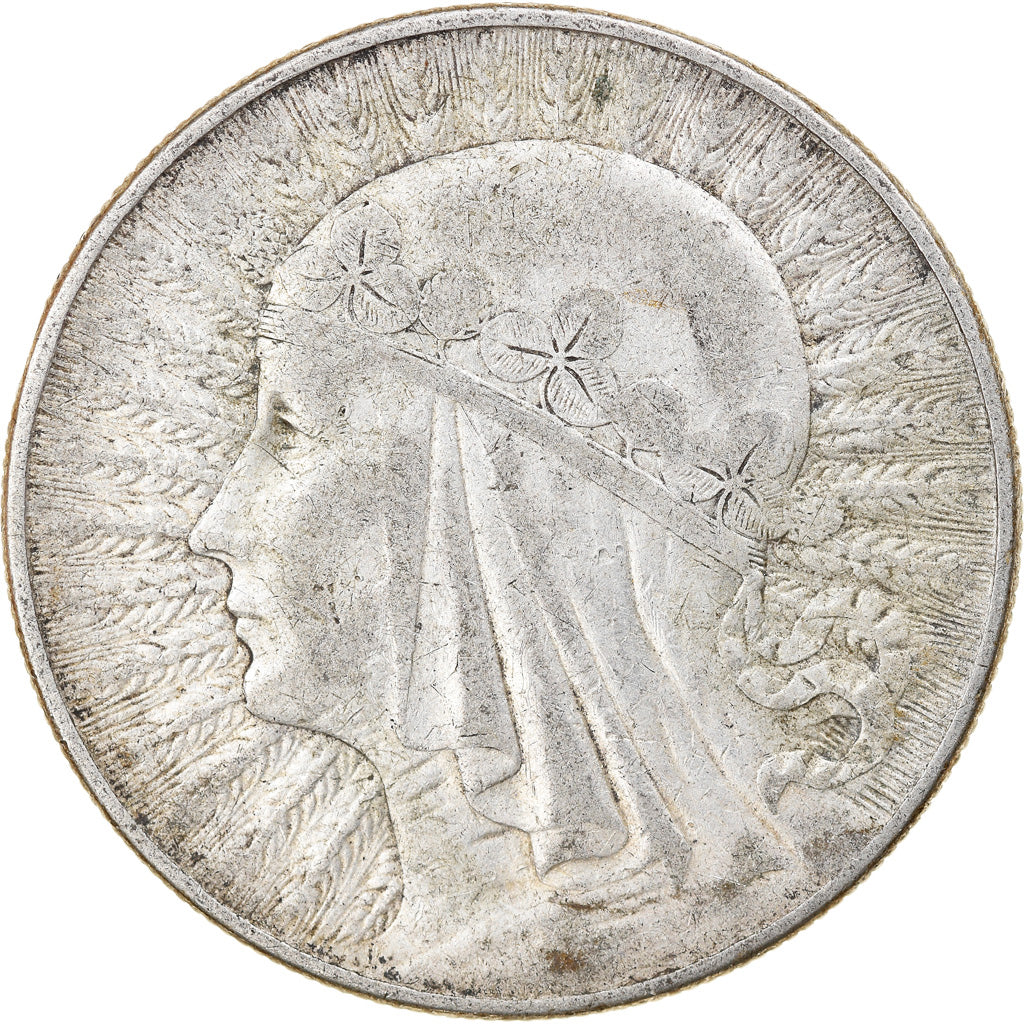 Coin, Poland, 10 Zlotych, 1932, Warsaw, EF(40-45), Silver, KM:22