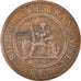 Munten, FRANS INDO-CHINA, Cent, 1885, Paris, ZF, Bronze, KM:1, Lecompte:37