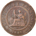 Coin, FRENCH INDO-CHINA, Cent, 1885, Paris, EF(40-45), Bronze, KM:1, Lecompte:37