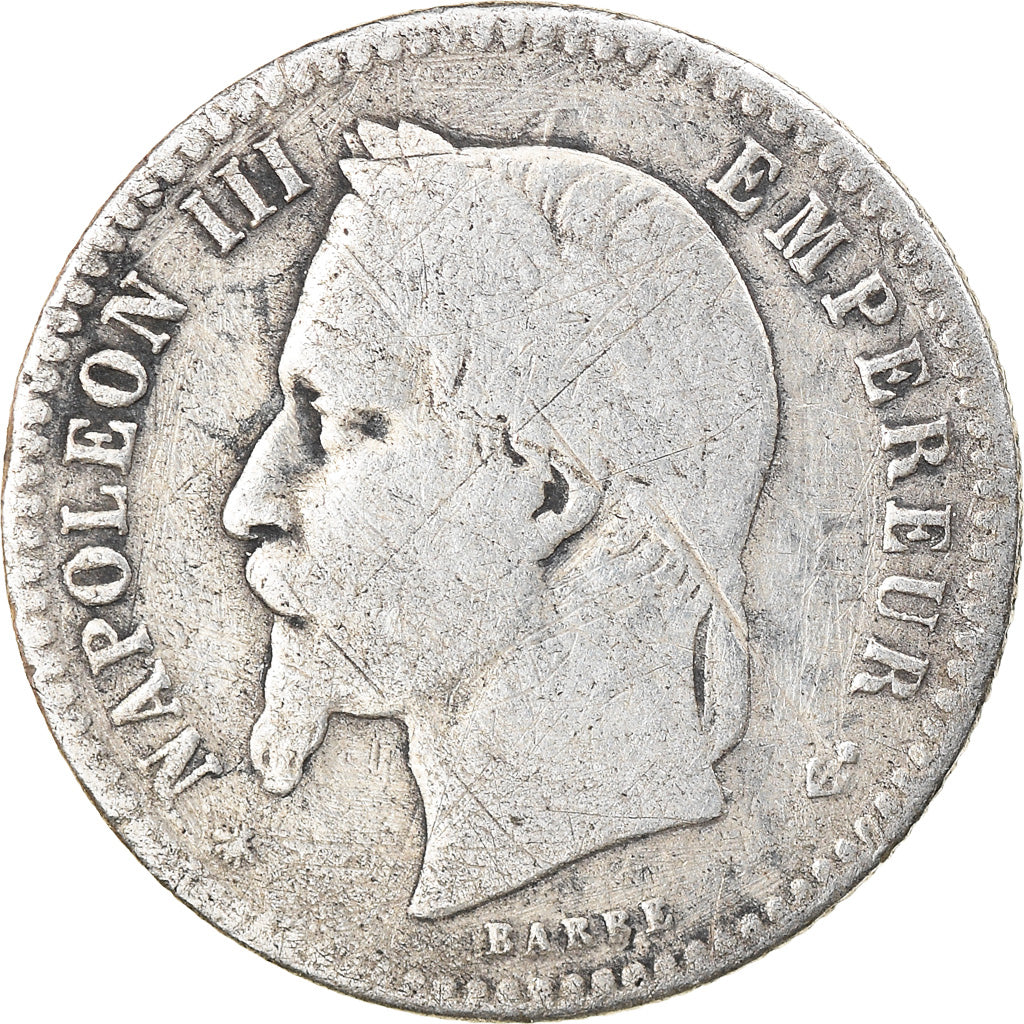 Coin, France, Napoleon III, 50 Centimes, 1864, Paris, VF(20-25), Silver