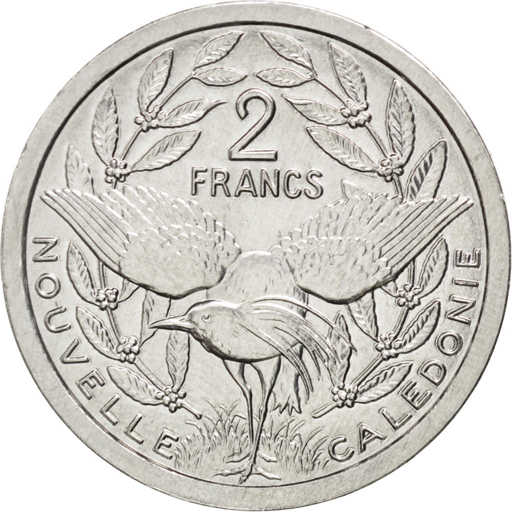 Coin, New Caledonia, 2 Francs, 2011, MS(63), Aluminum, KM:14