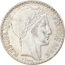 Munten, Frankrijk, Turin, 20 Francs, 1937, Paris, ZF+, Zilver, KM:879