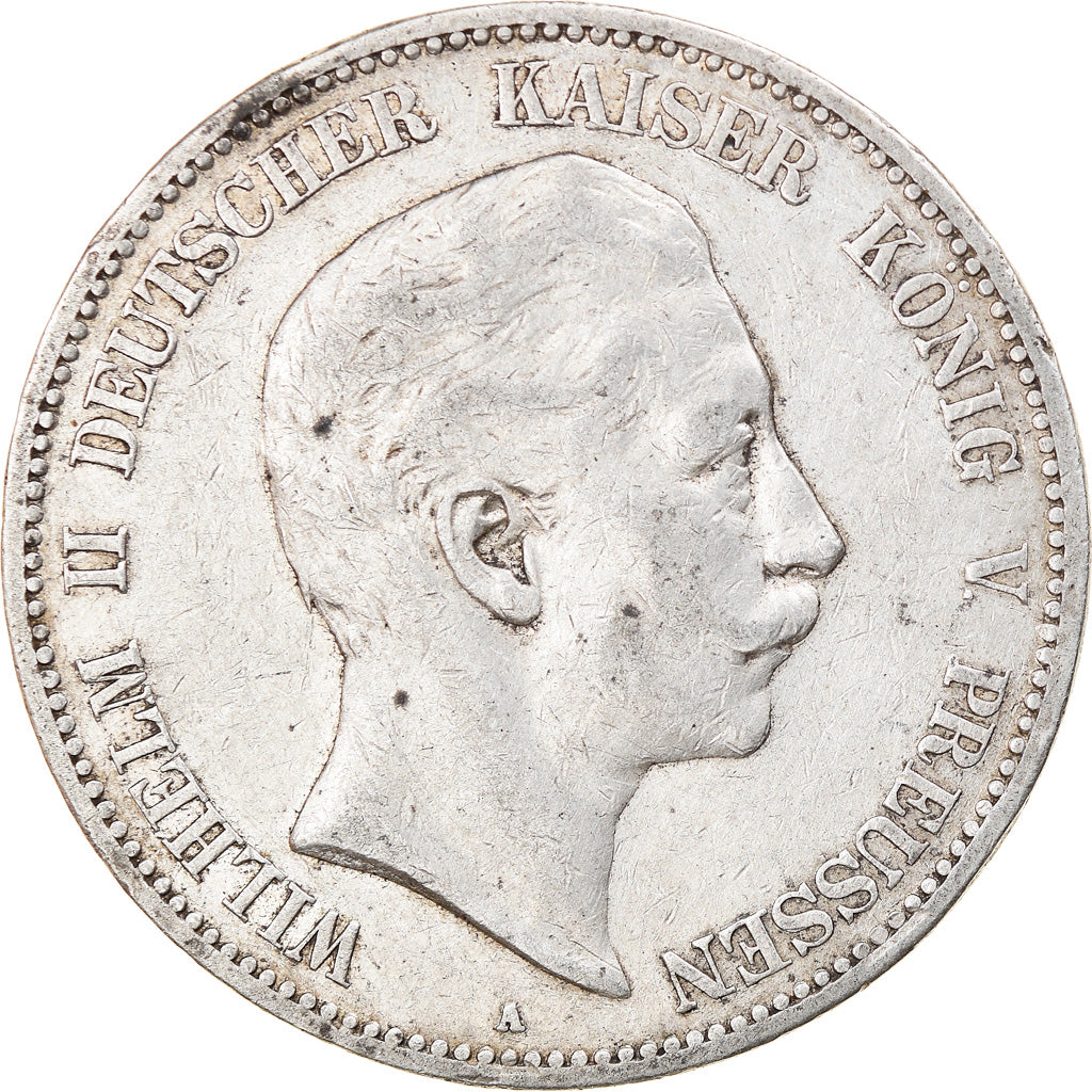 Coin, GERMANY - EMPIRE, Wilhelm II, 5 Mark, 1903, Berlin, AU(50-53), Silver
