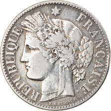 Moneda, Francia, Cérès, 2 Francs, 1881, Paris, MBC, Plata, KM:817.1